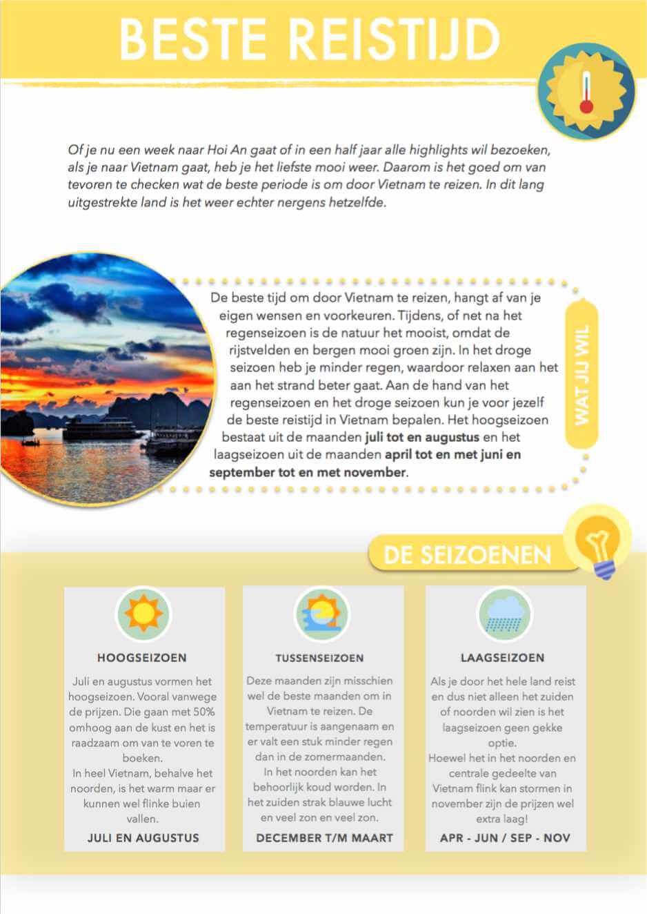 Beste reistijd reisgids Vietnam