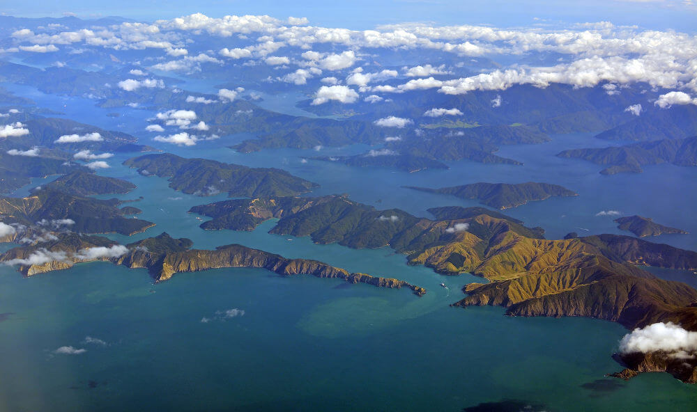 Marlborough Sounds, Nieuw-Zeeland Marlborough Sounds,