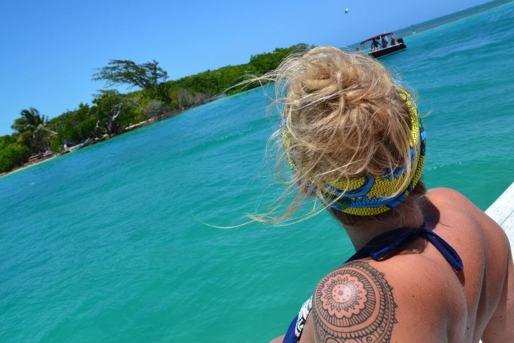 Emma op Caye Caulker