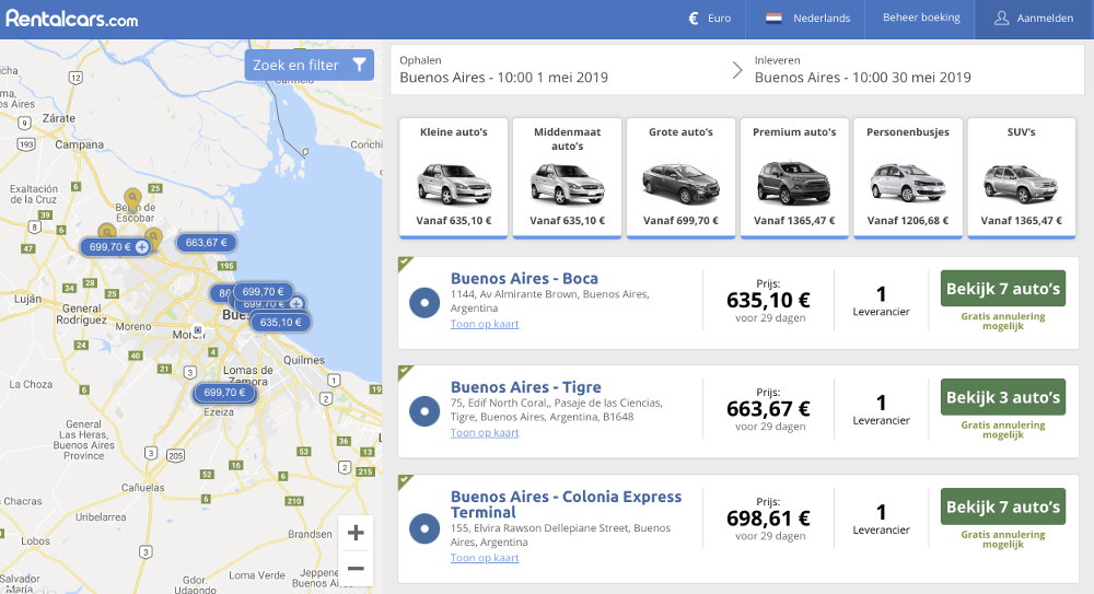 Auto huren Argentinië Auto huren Argentinië