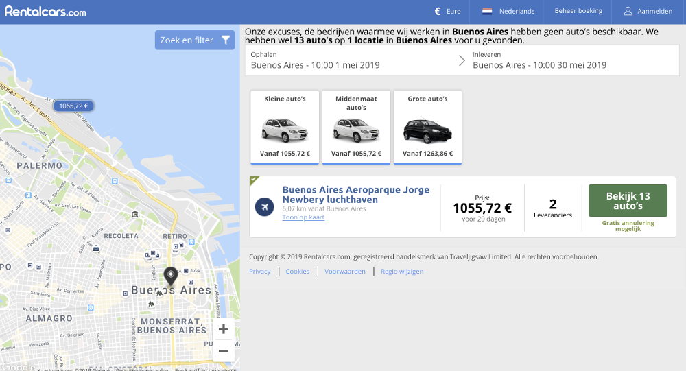 Auto huren in Argentinie Auto huren in Argentinie